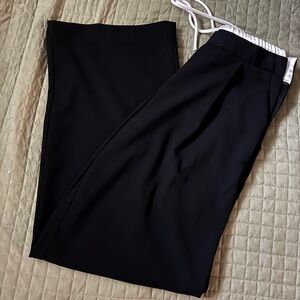 Zara Black Joggers with White Drawstring